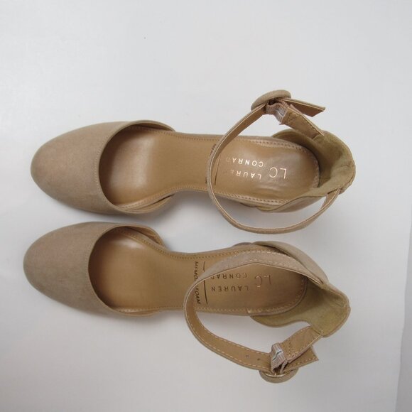 Lauren Conrad LC Gold Hydrangea High Heels Women's Size 8.5 - Picture 10 of 11